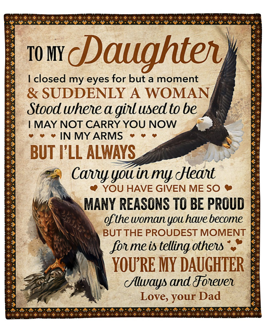 Special Gift For Your Daughter Blanket - BLANKETS FROM DAD 099