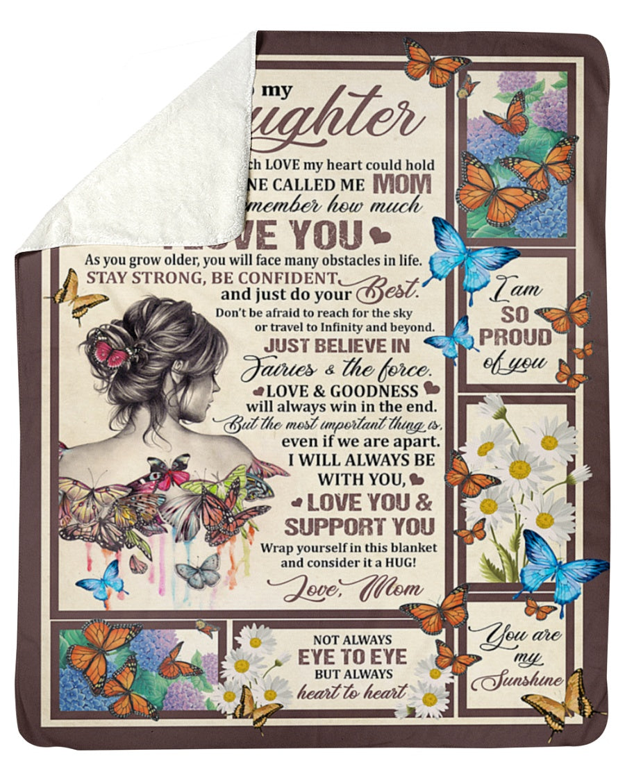 Special Gift For Your Daughter Blanket - BLANKETS FROM MOM 108