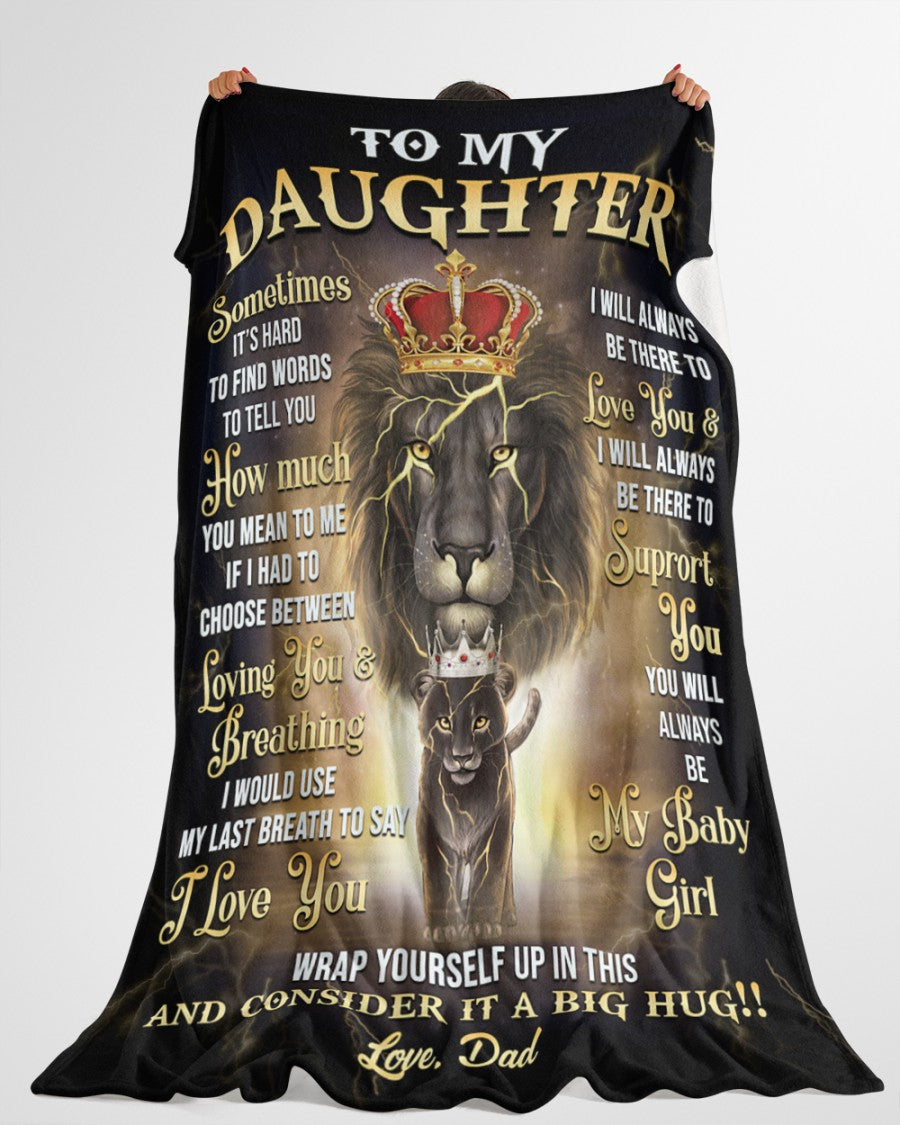 Special Gift For Your Daughter Blanket - BLANKETS FROM DAD 100