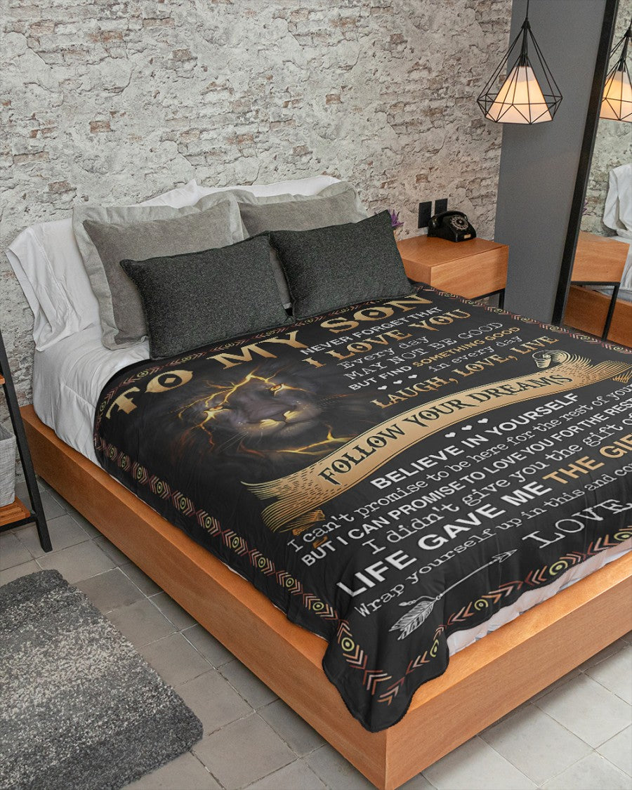 Special Gift For Your Son Blanket - BLANKETS FROM MOM 118