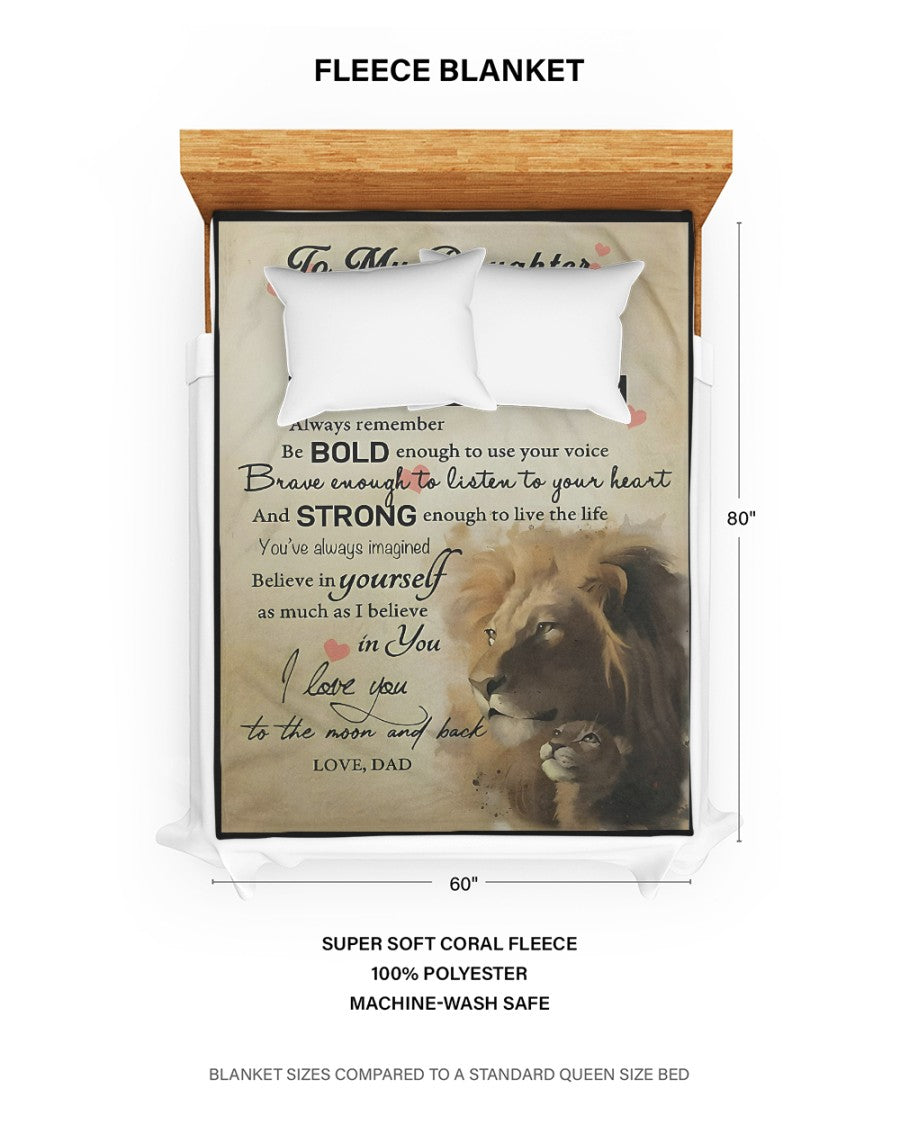 Special Gift For Your Daughter Blanket - BLANKETS FROM DAD 065