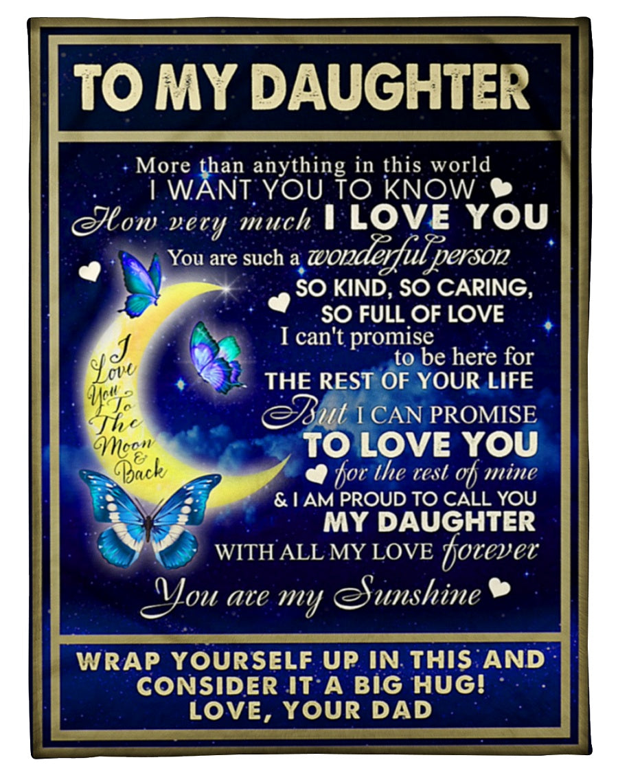 Special gift for your daughter blanket - BLANKETS FROM DAD 039