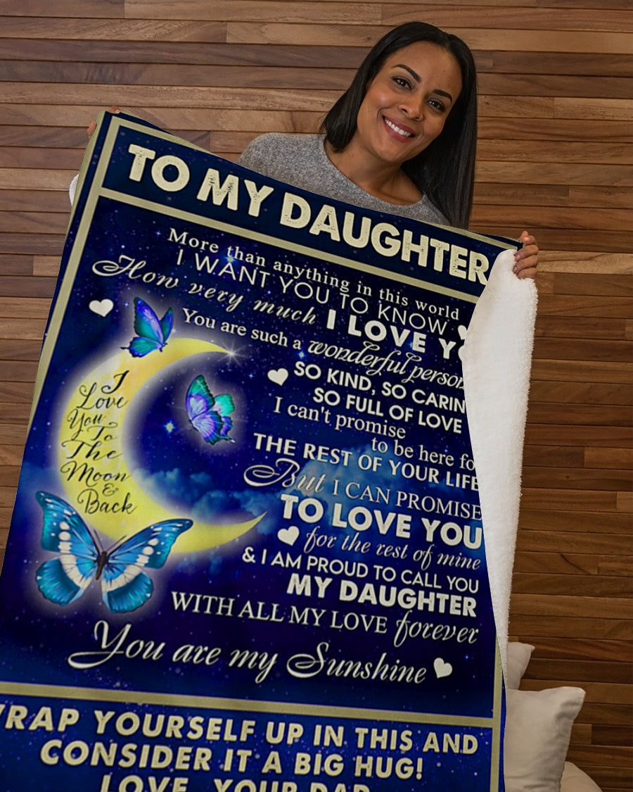 Special gift for your daughter blanket - BLANKETS FROM DAD 039