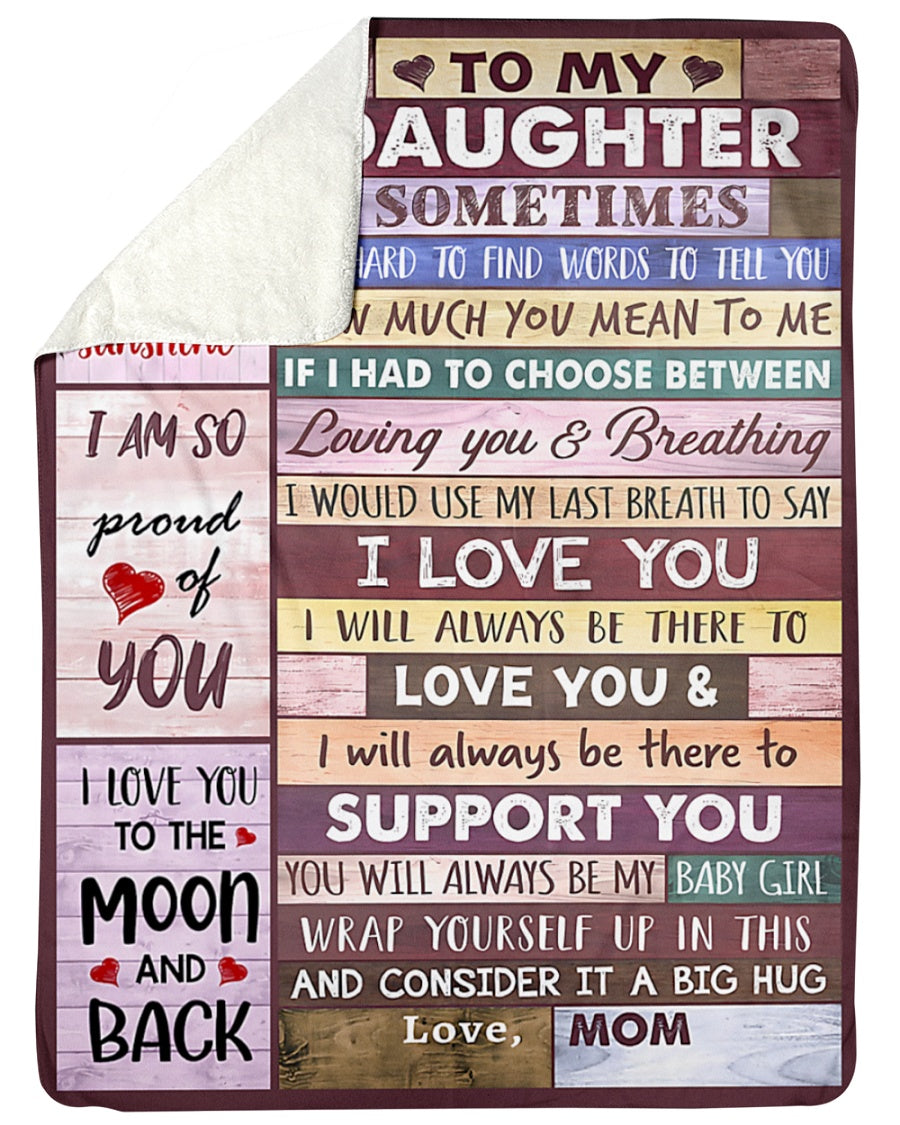Special Gift For Your Daughter Blanket - BLANKETS FROM MOM 33