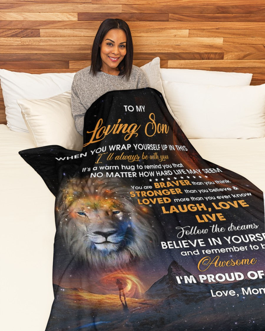 Special Gift For Your Son Blanket - BLANKETS FROM MOM 45