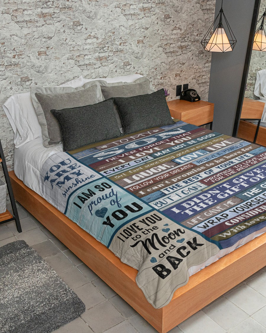 Special Gift For Your Son Blanket - BLANKETS FROM MOM 103