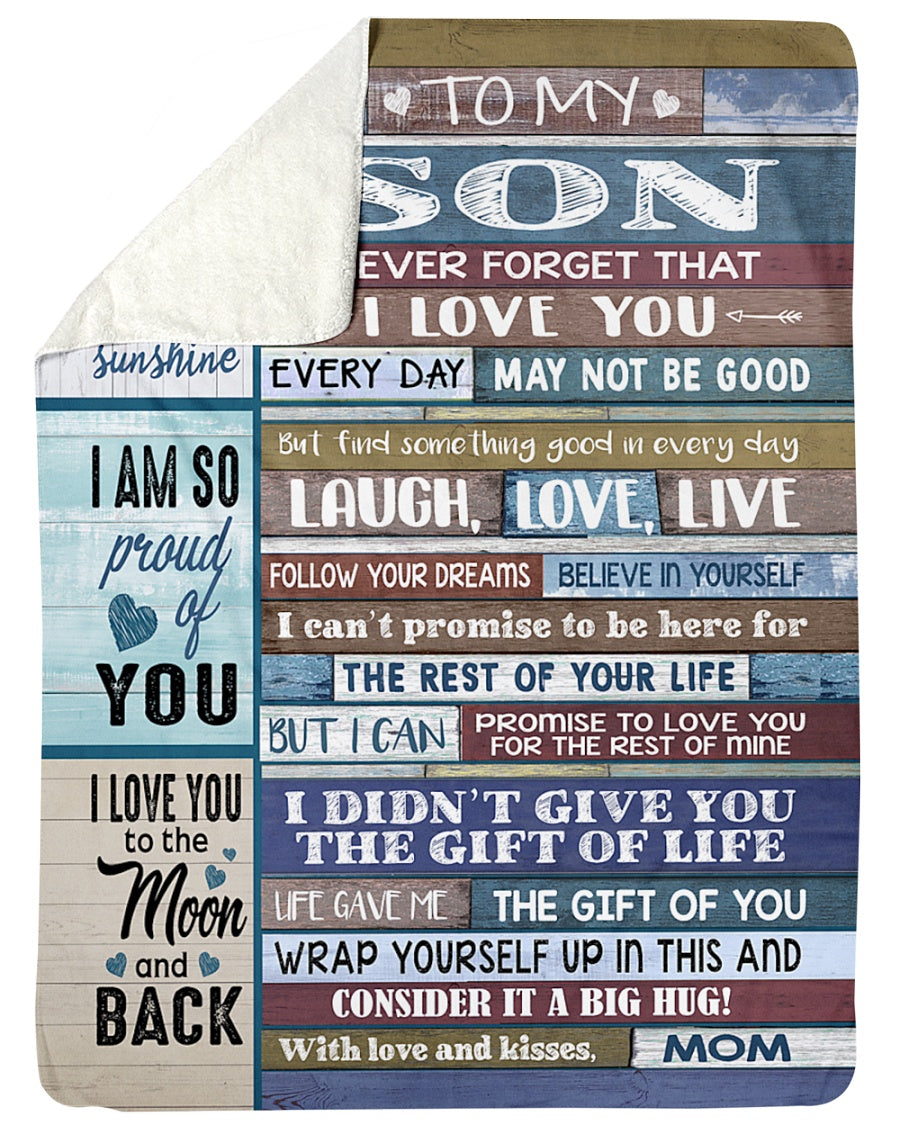 Special Gift For Your Son Blanket - BLANKETS FROM MOM 103