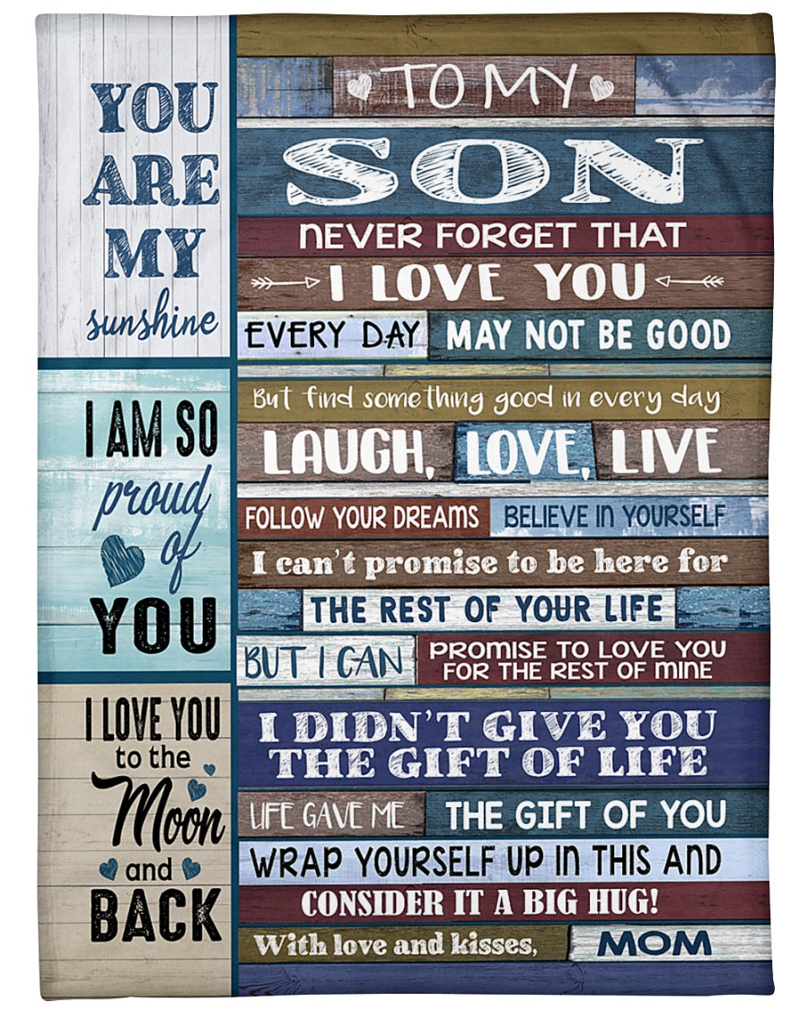 Special Gift For Your Son Blanket - BLANKETS FROM MOM 103
