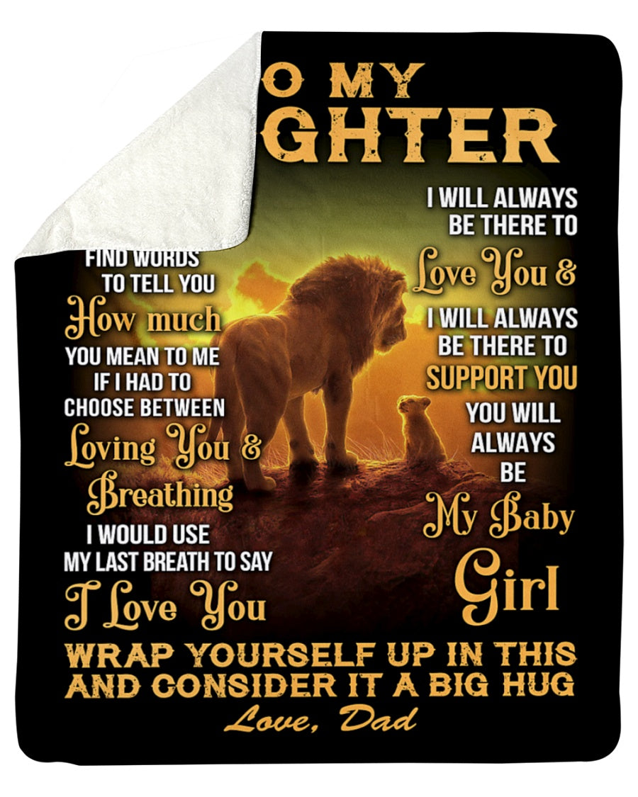 Special Gift For Your Daughter Blanket - BLANKETS FROM DAD 068