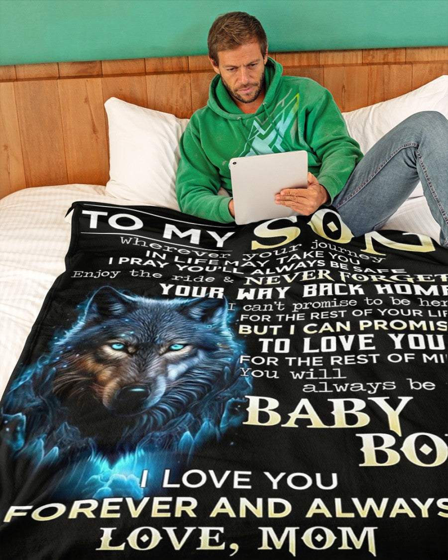 Special Gift For Your Son Blanket - BLANKETS FROM MOM 143