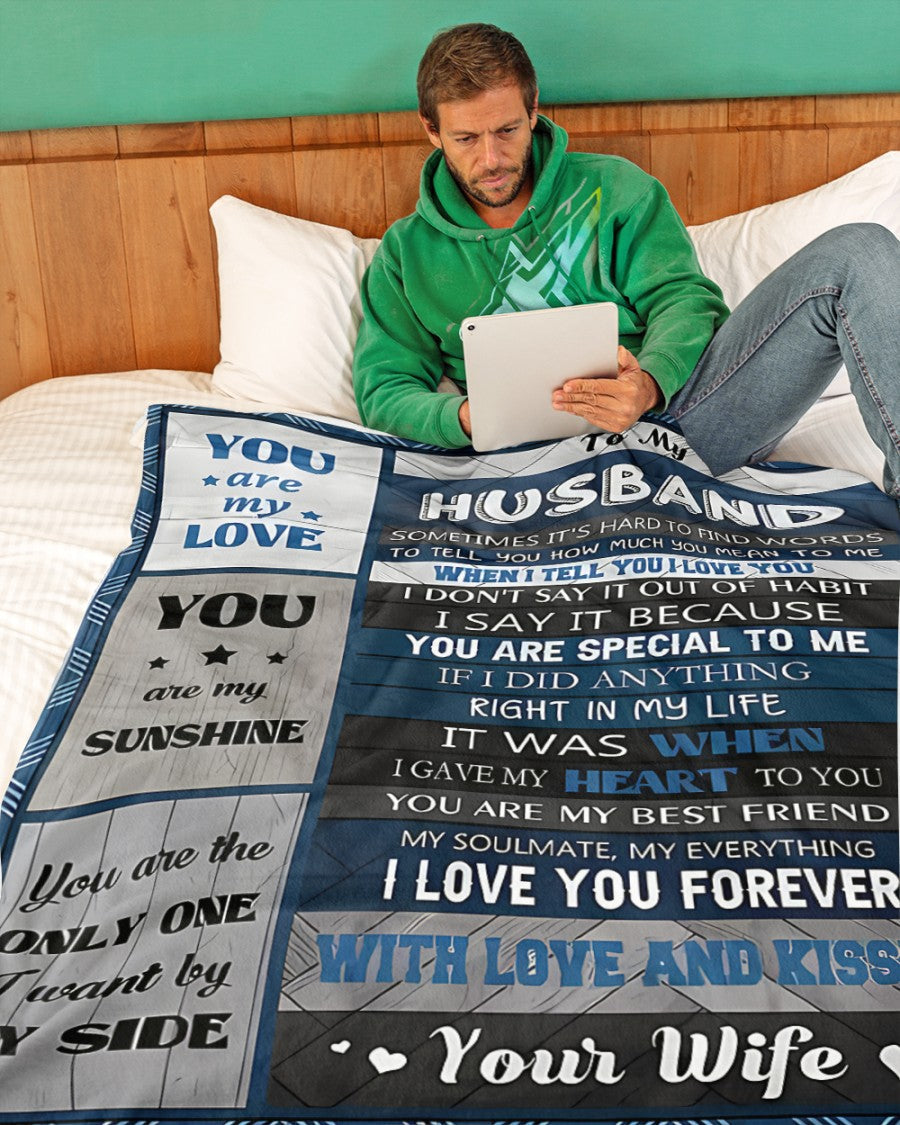 Special Gift For Your Husband Blanket - BLANKETS FROM WIFE 12