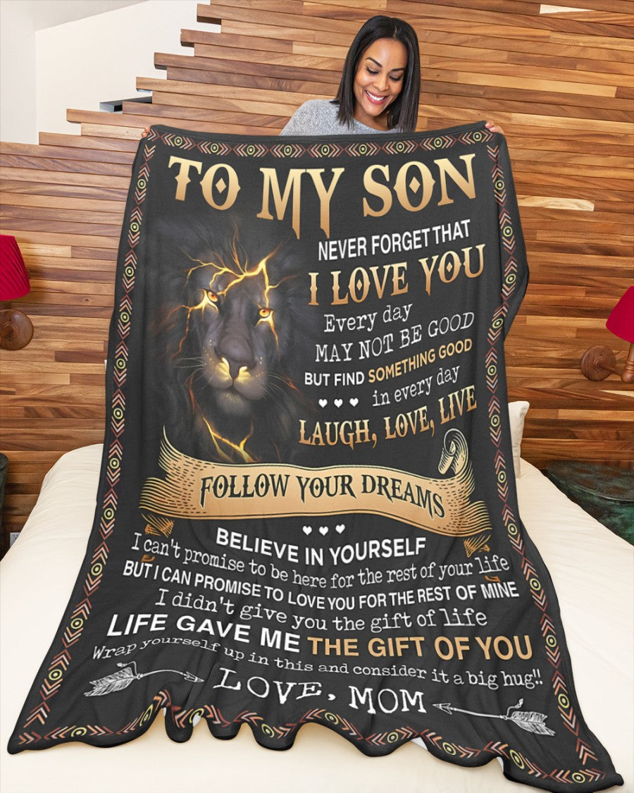 Special Gift For Your Son Blanket - BLANKETS FROM MOM 05