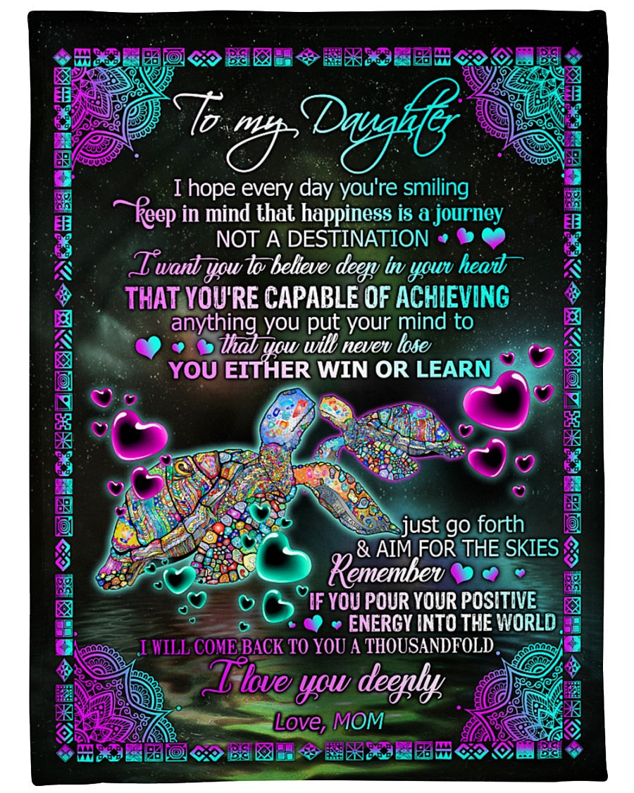 Special Gift For Your Daughter Blanket - BLANKETS FROM MOM 176
