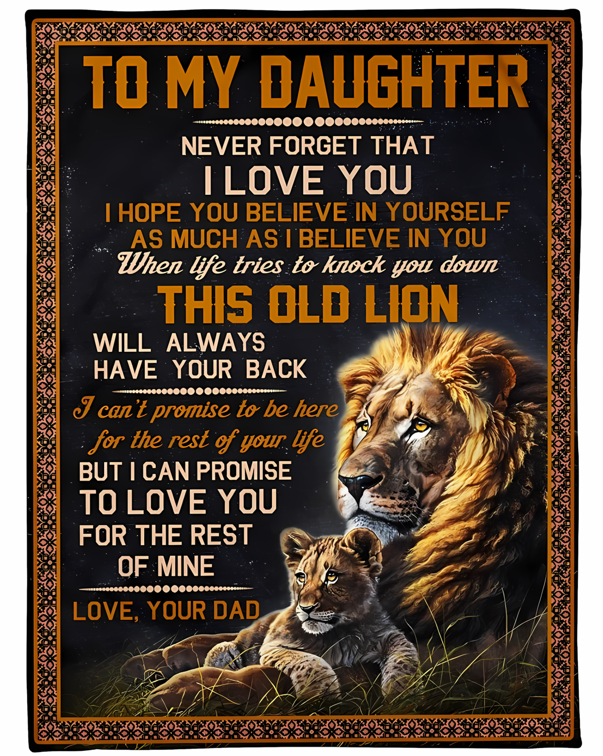 Special Gift For Your Daughter Blanket - BLANKETS FROM DAD 083