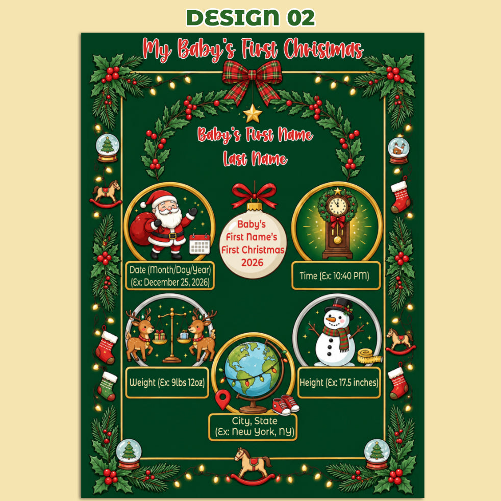 My Baby in Christmas Firstly - Blanket