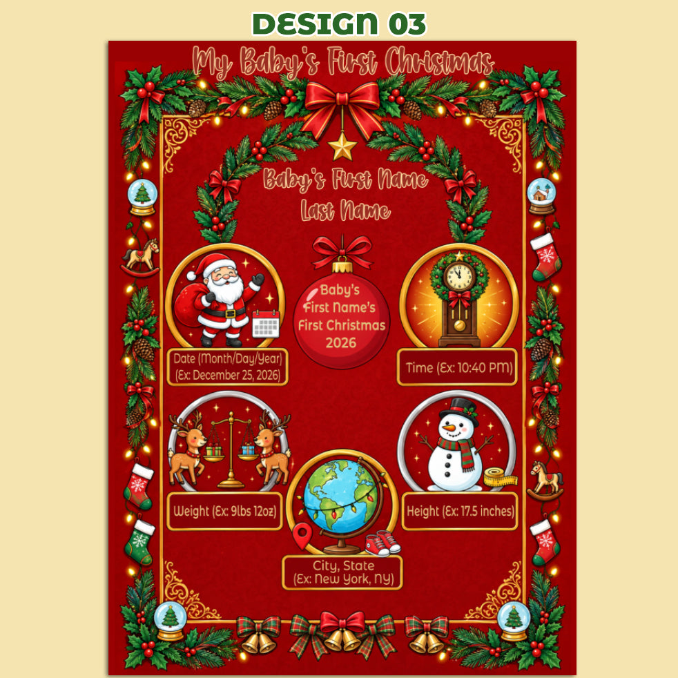 My Baby in Christmas Firstly - Blanket