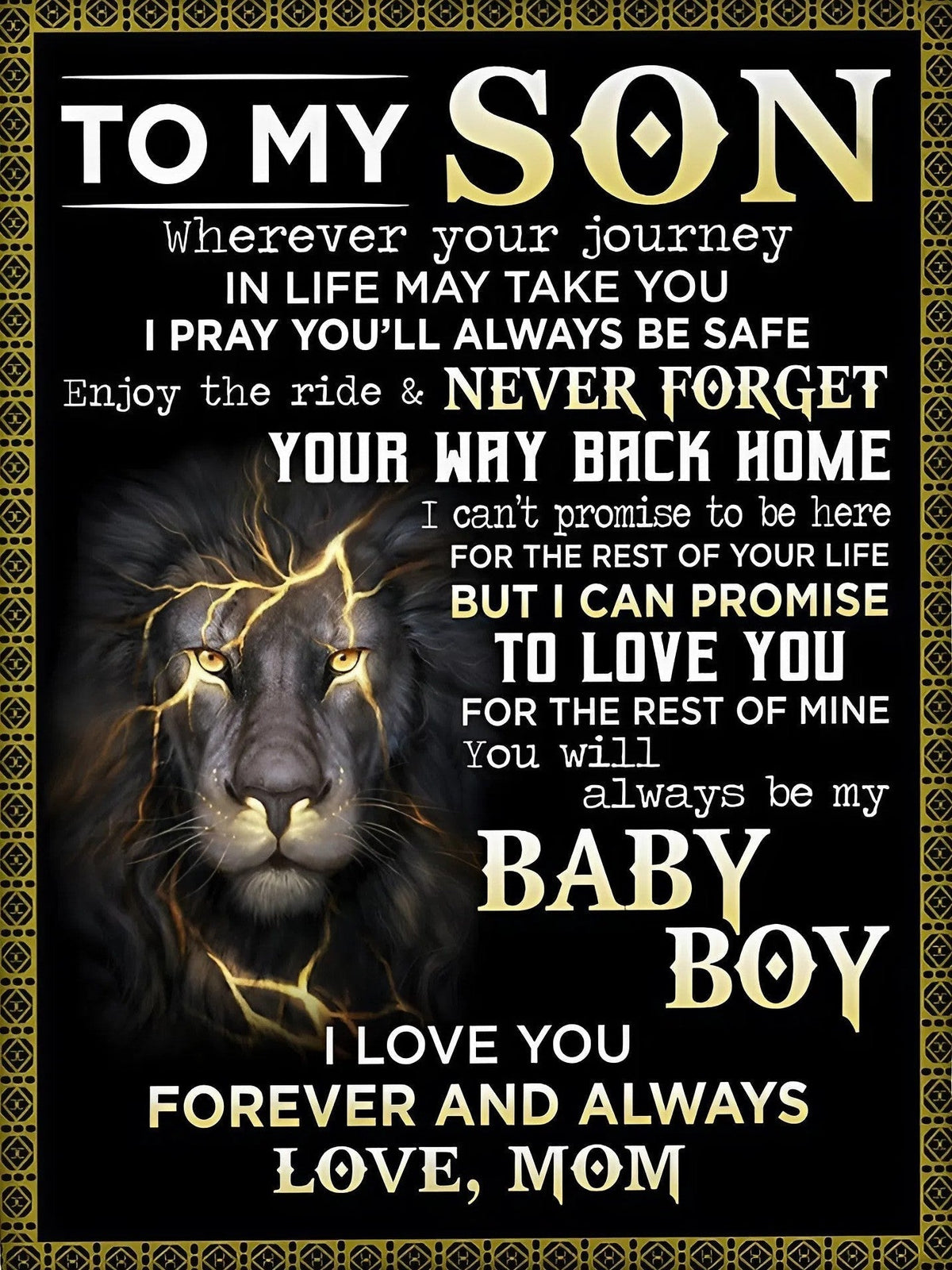 Special Gift For Your Son Blanket - BLANKETS FROM MOM 142