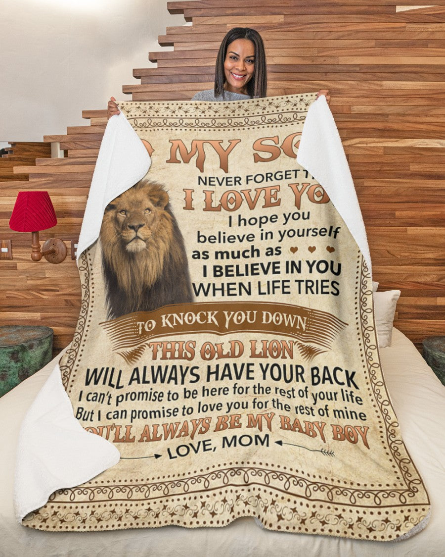 Special Gift For Your Son Blanket - BLANKETS FROM MOM 117
