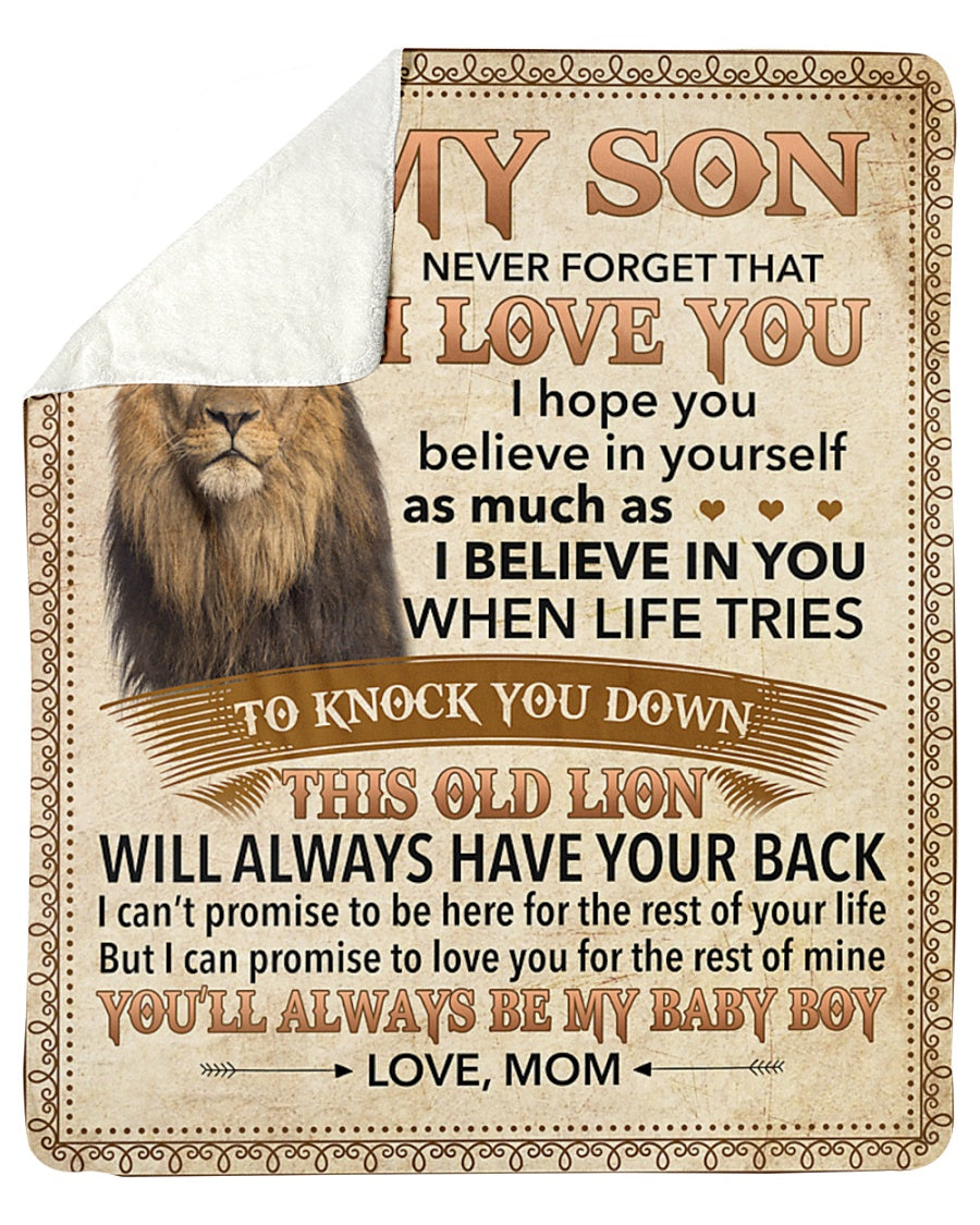 Special Gift For Your Son Blanket - BLANKETS FROM MOM 23