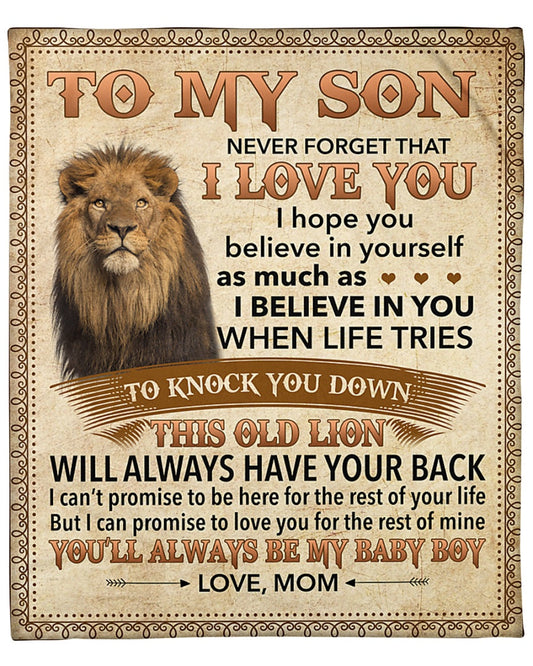 Special Gift For Your Son Blanket - BLANKETS FROM MOM 23