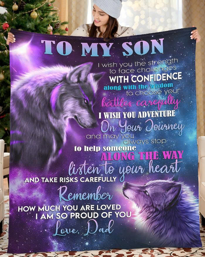 The Perfect Gift For Your Son Blanket - BLANKETS FROM DAD 048